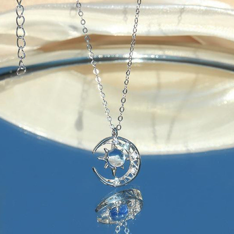 ✨ Collier Étoile & Lune – Rêve Céleste