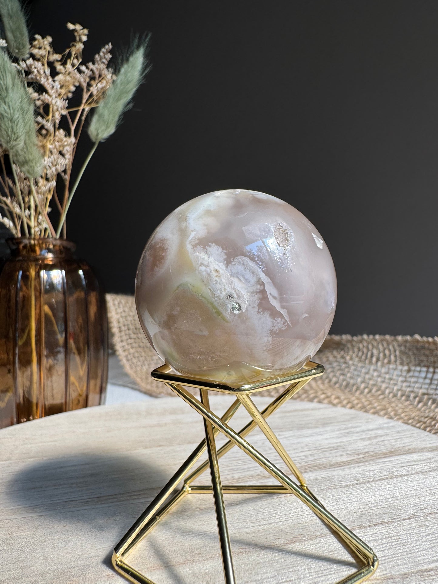Agate Fleur - Sphère