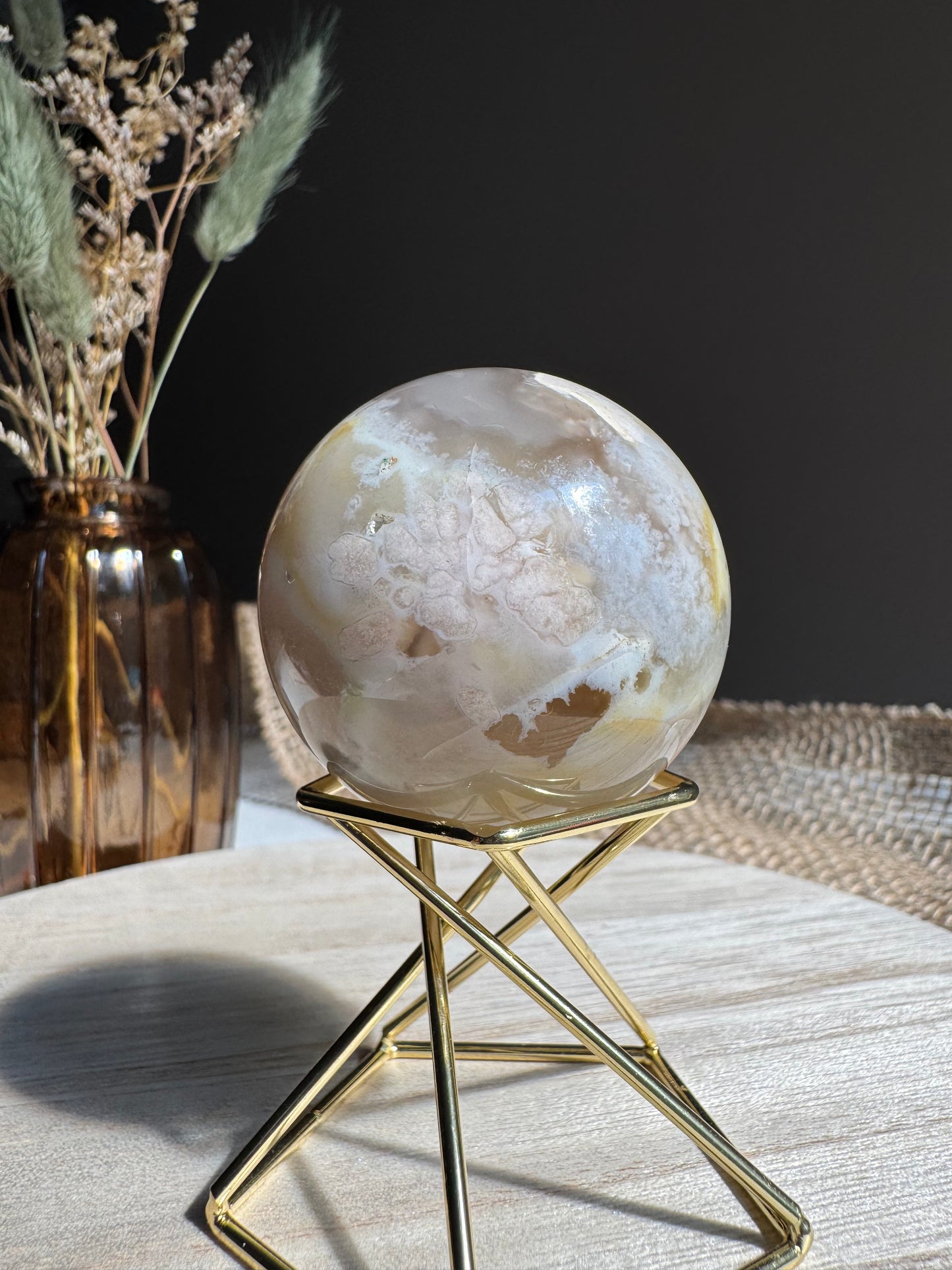 Agate Fleur - Sphère
