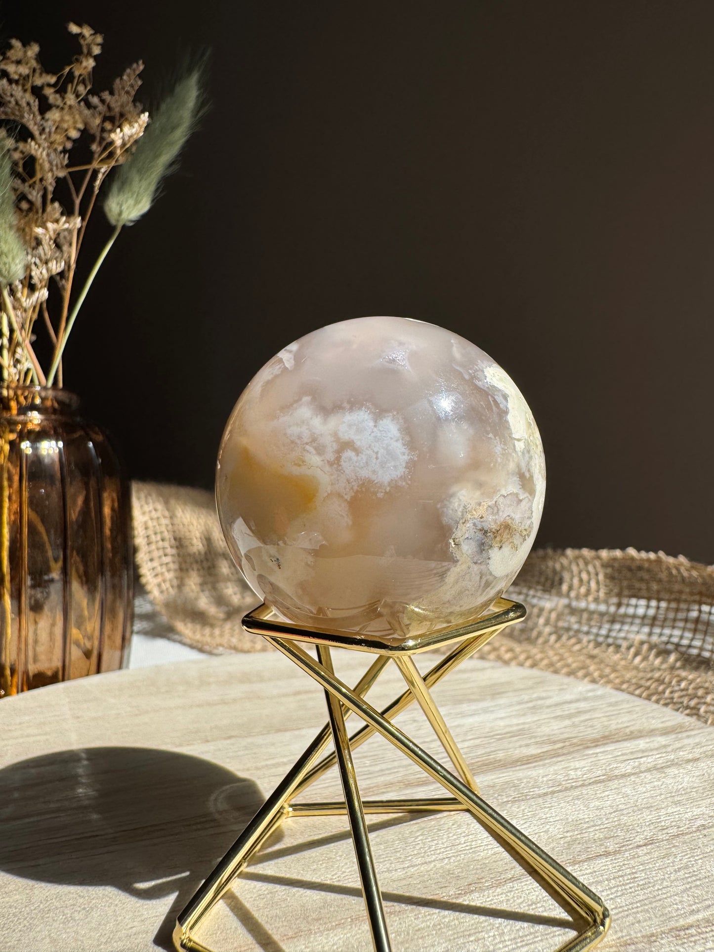 Agate Fleur - Sphère