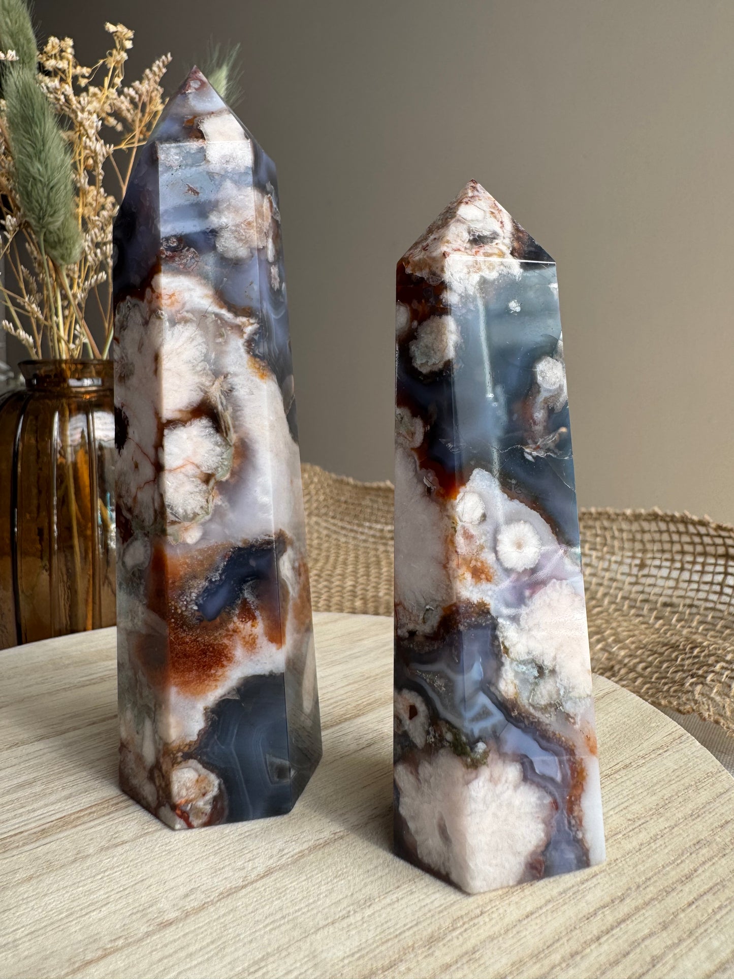 Agate fleur bleu | Tour
