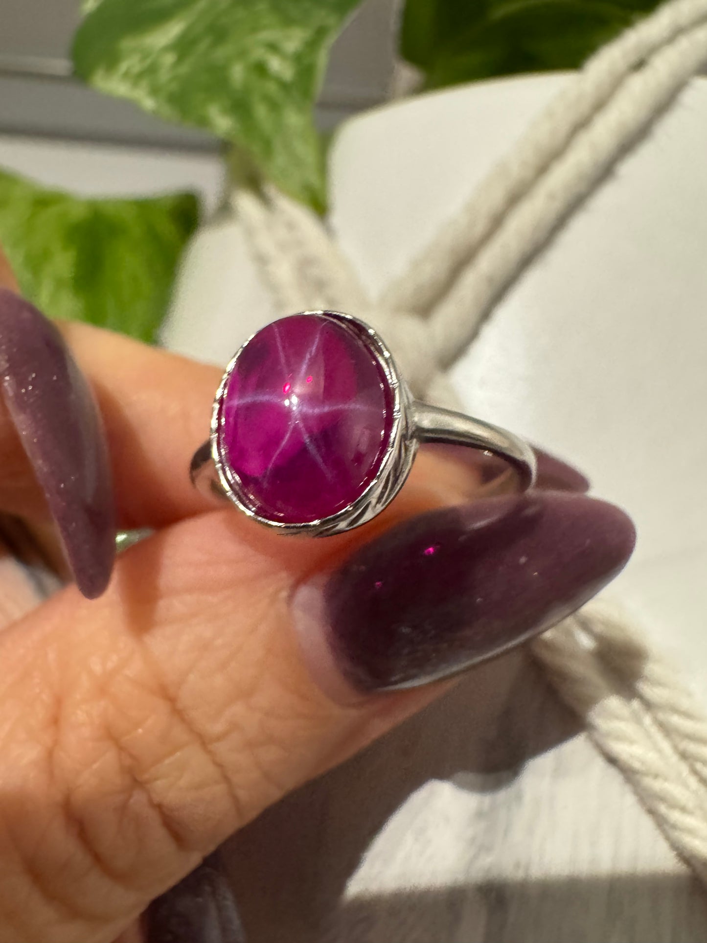Rubis - Bague en argent
