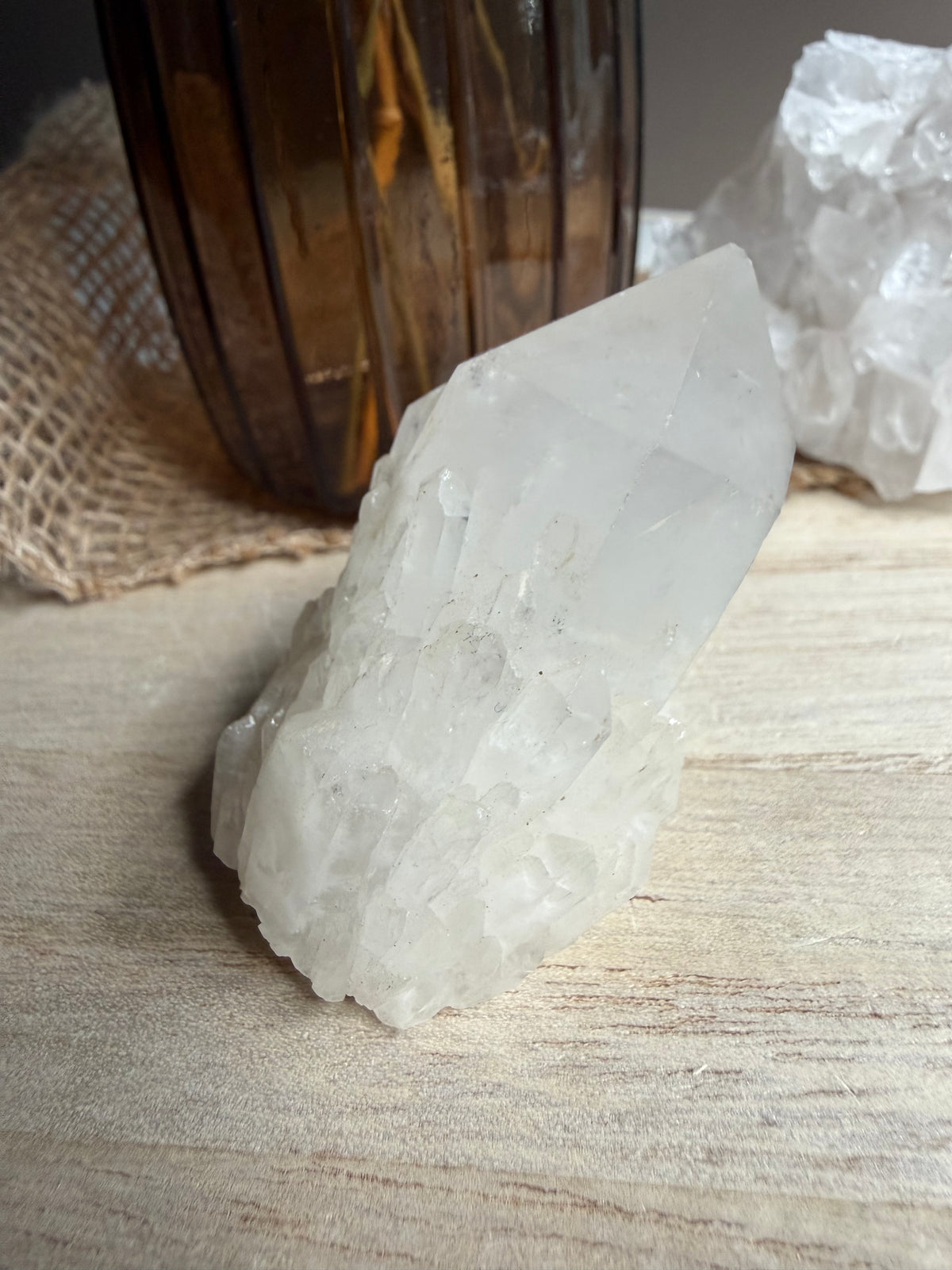 Amas de quartz clair