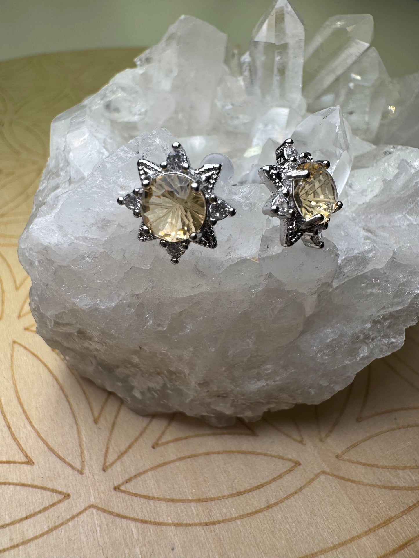 Citrine - Boucles d'oreilles