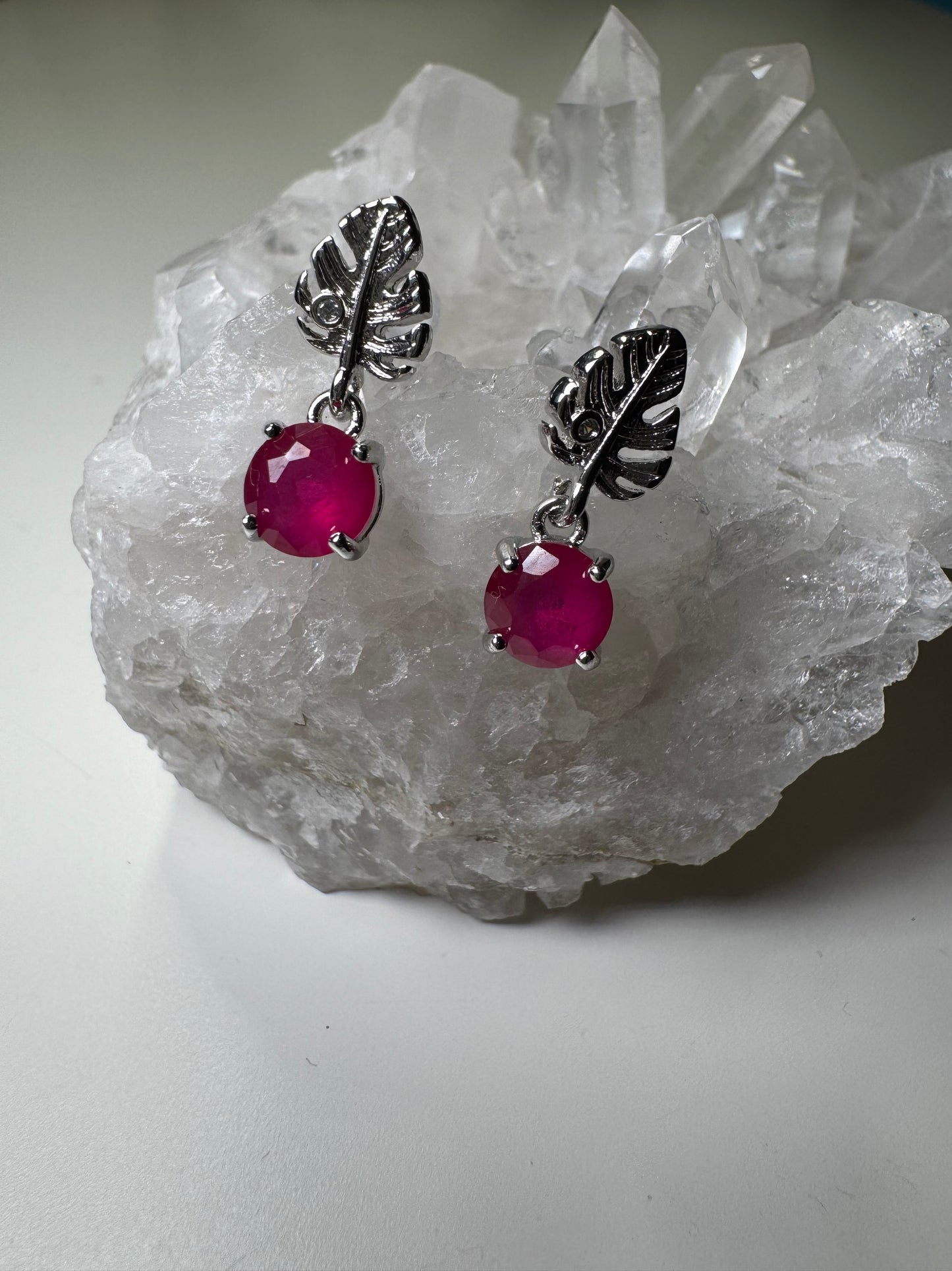 Rubis - Boucles d'oreilles