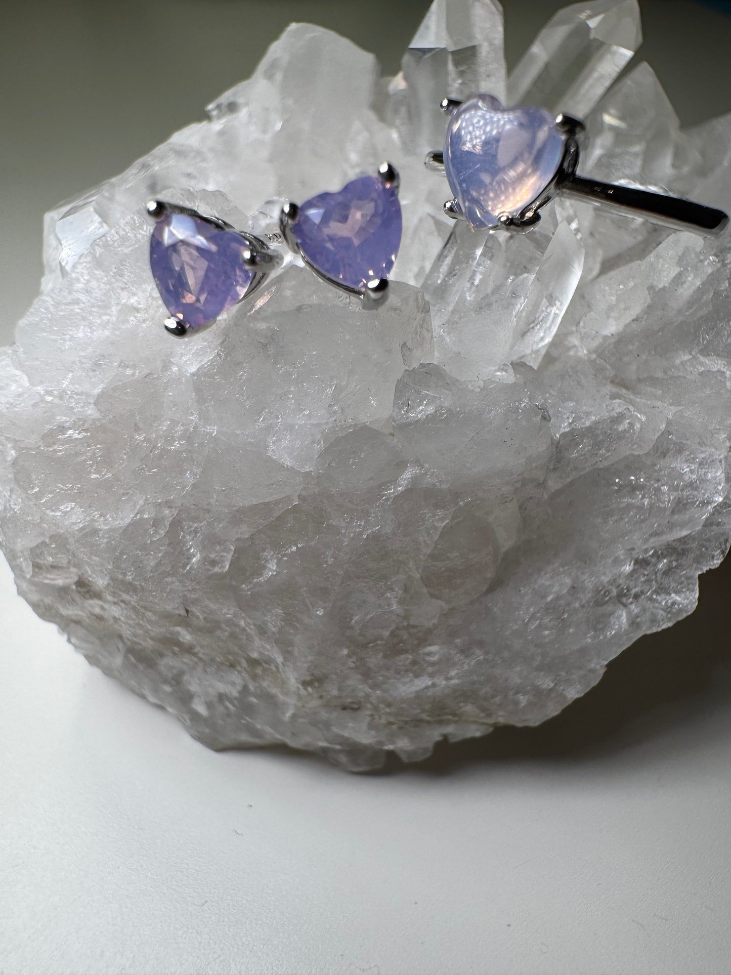 Lavender Moon Quartz - Earrings