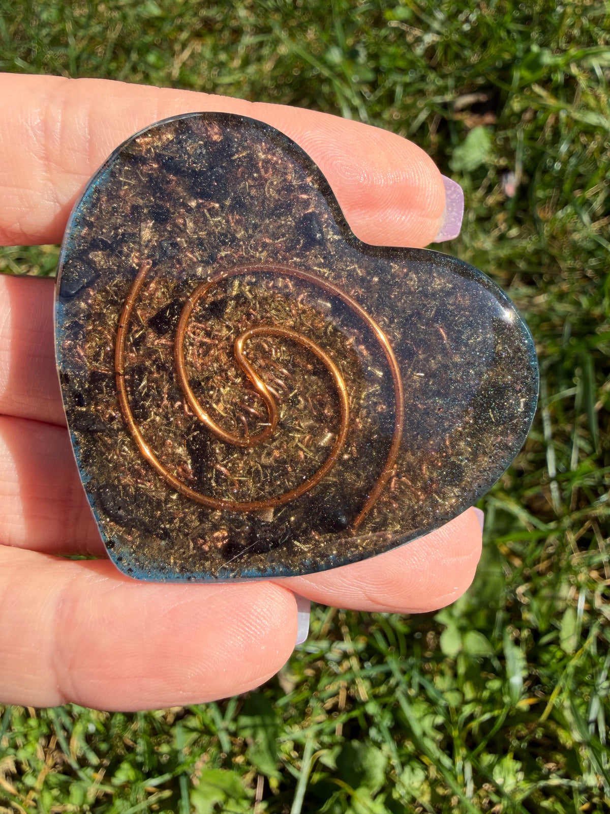 Coeur pour Téléphone - Orgonite