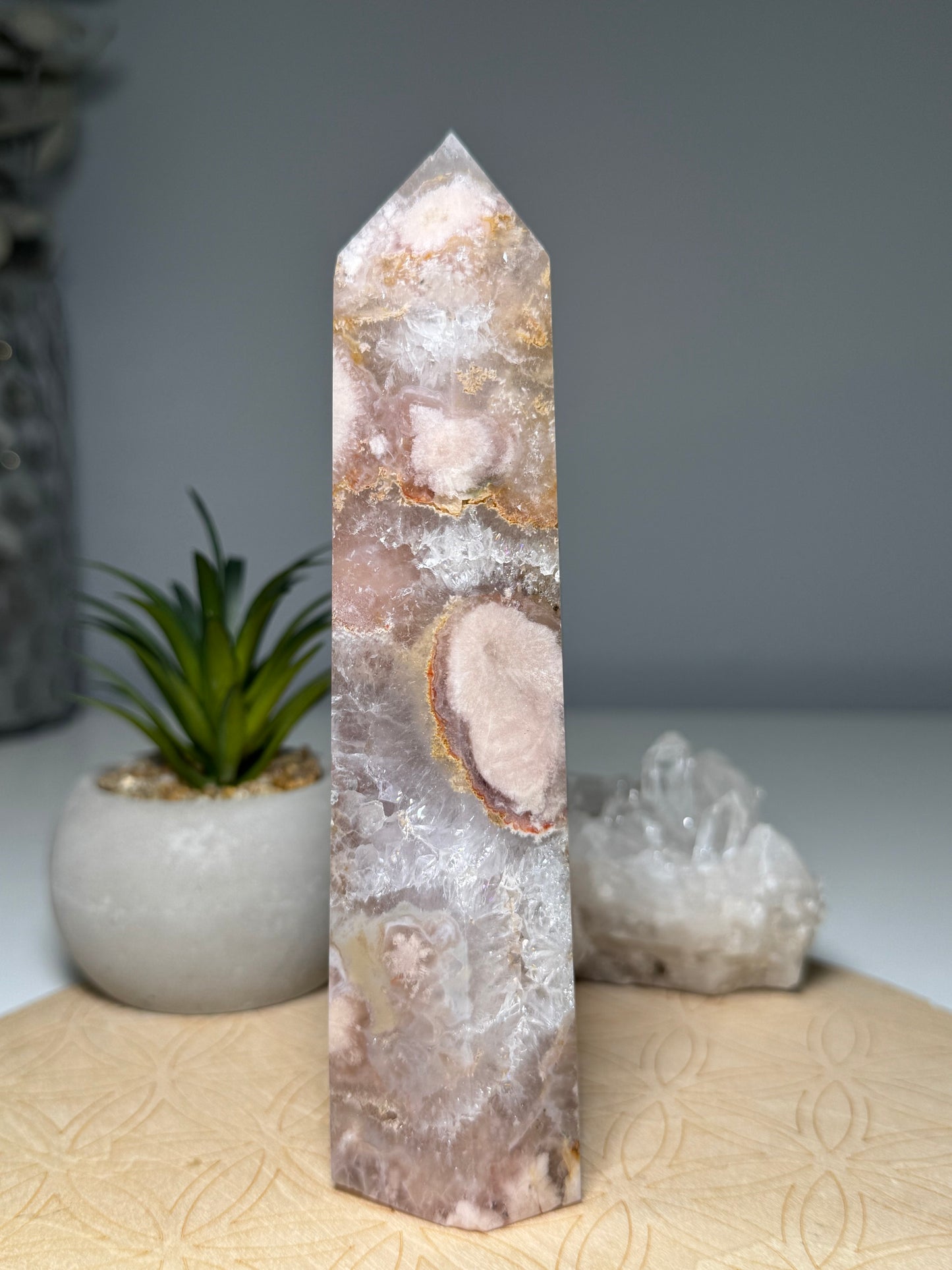Agate fleur druzy | Tour