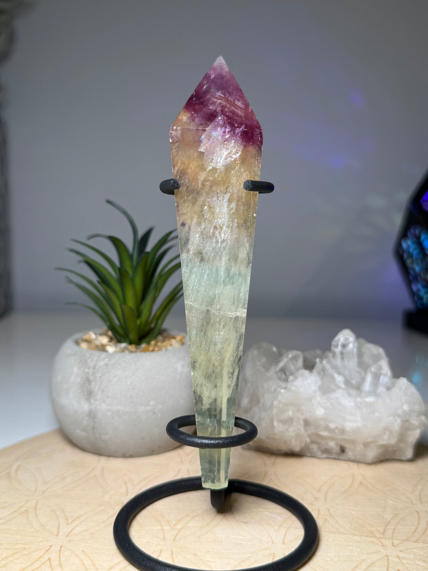 Fluorite | Baguette sur support