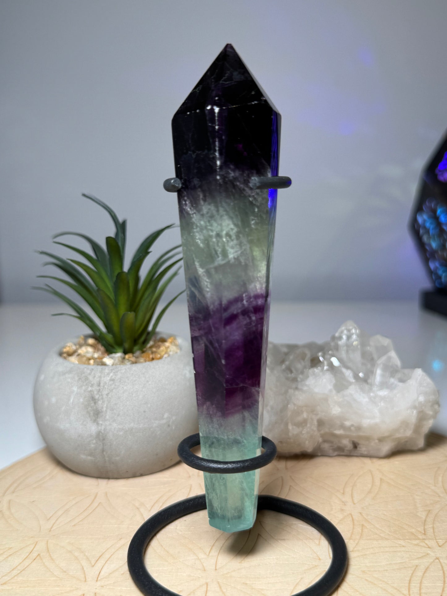 Fluorite | Baguette sur support