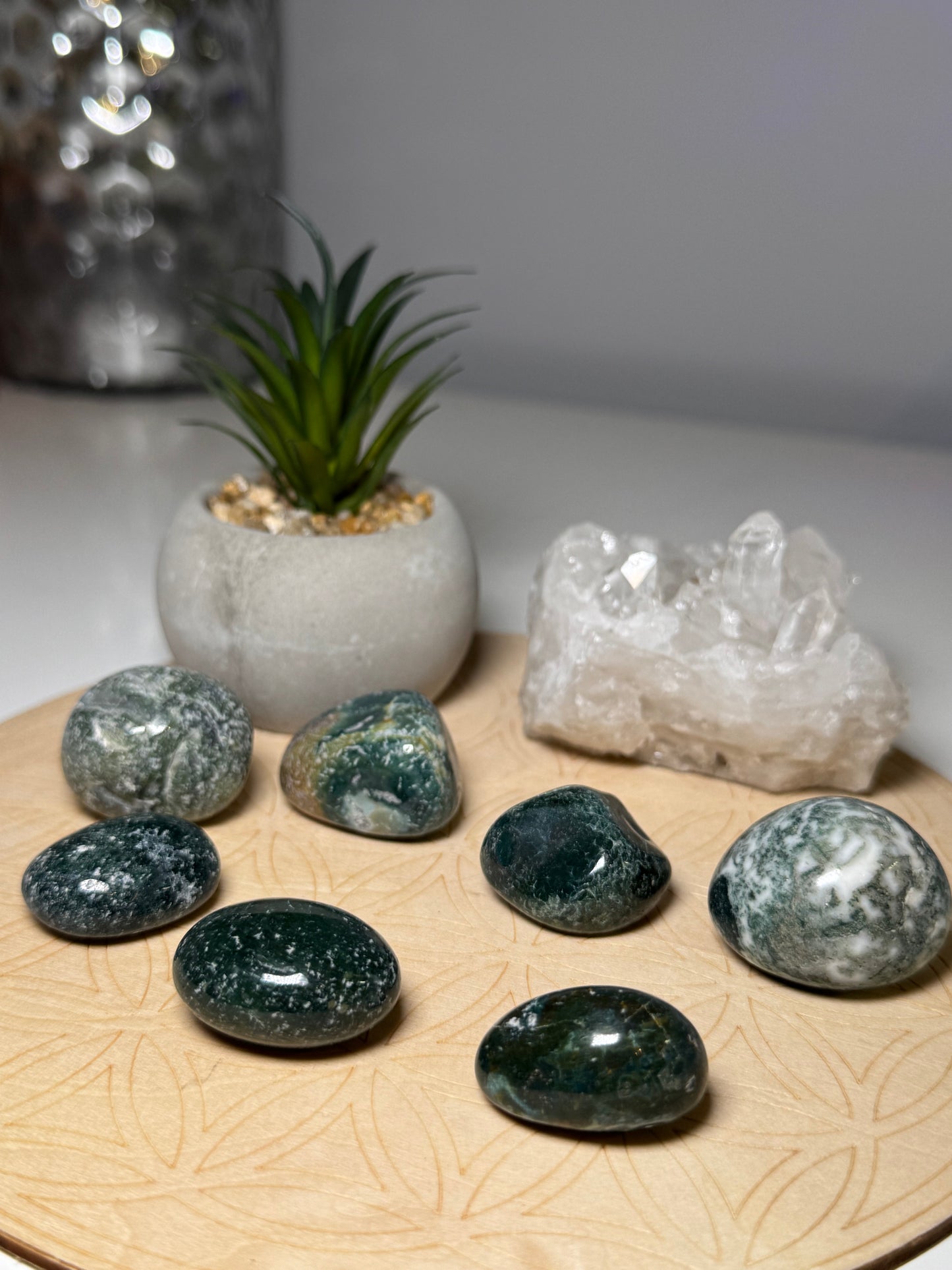 Agate mousse | Pierre roulée