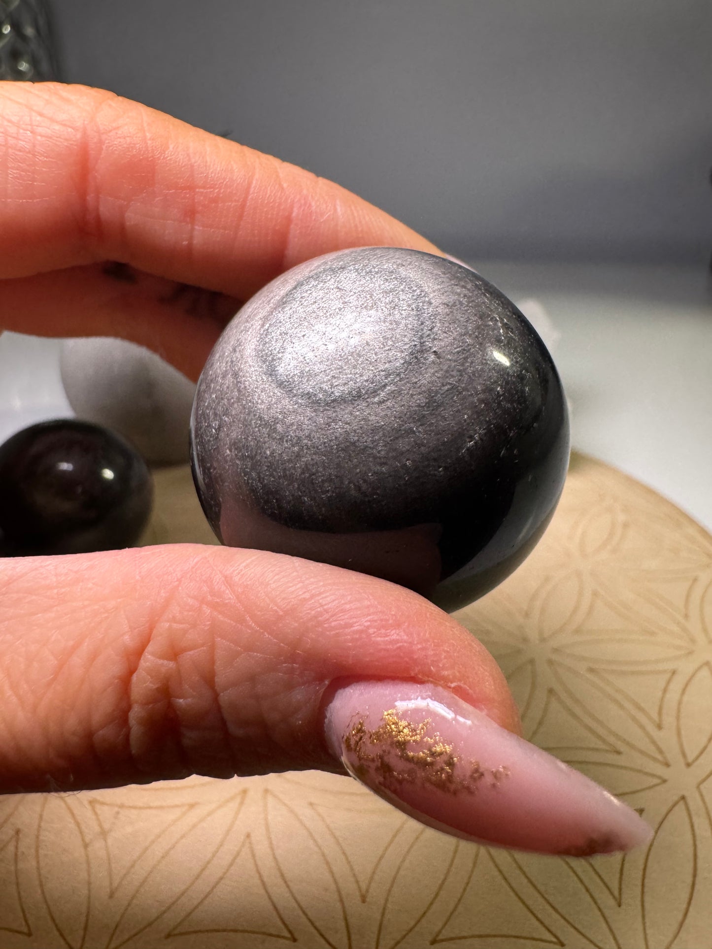 Obsidienne Argenté | Sphère