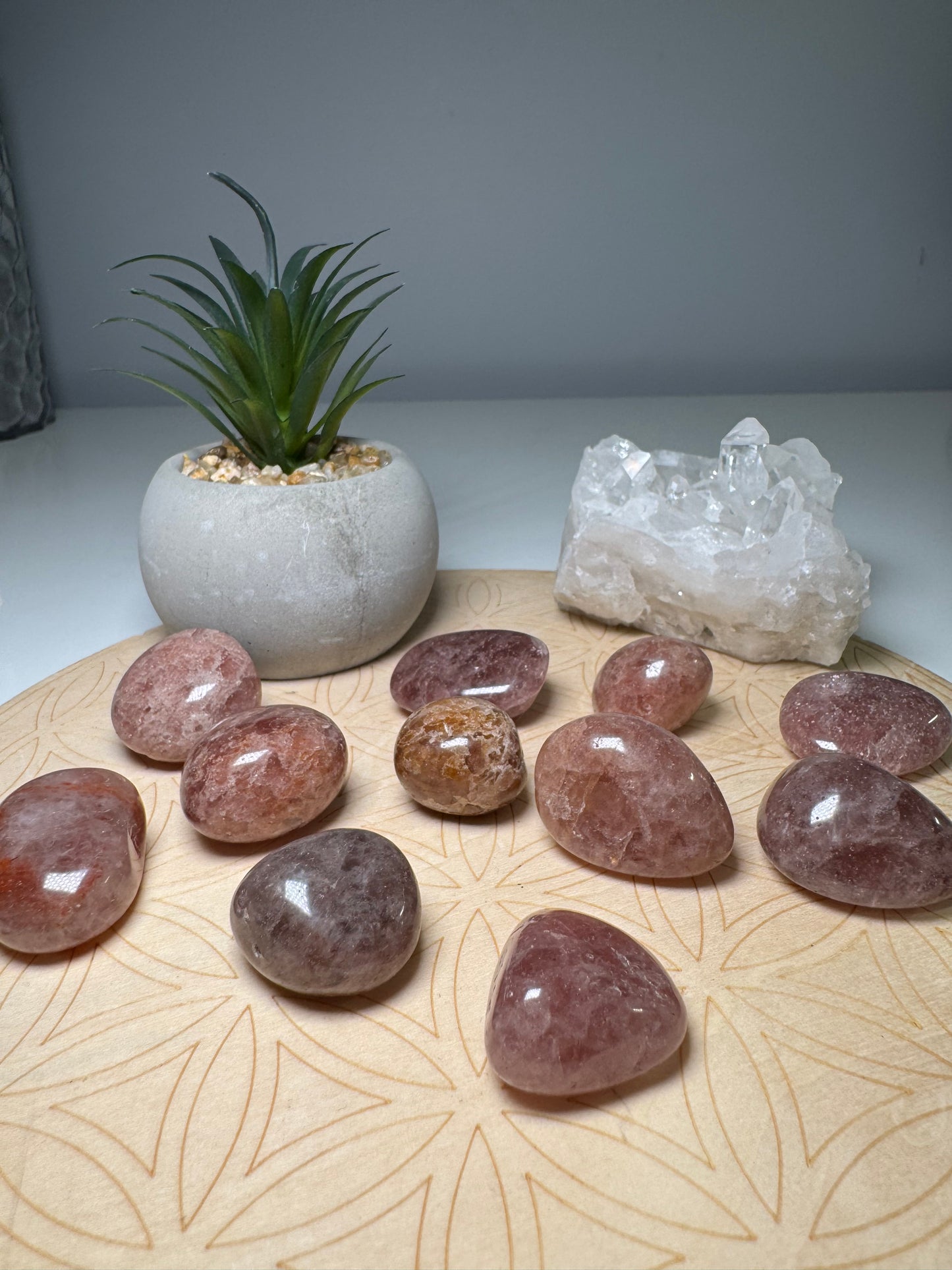 Quartz fraise | Pierre roulée