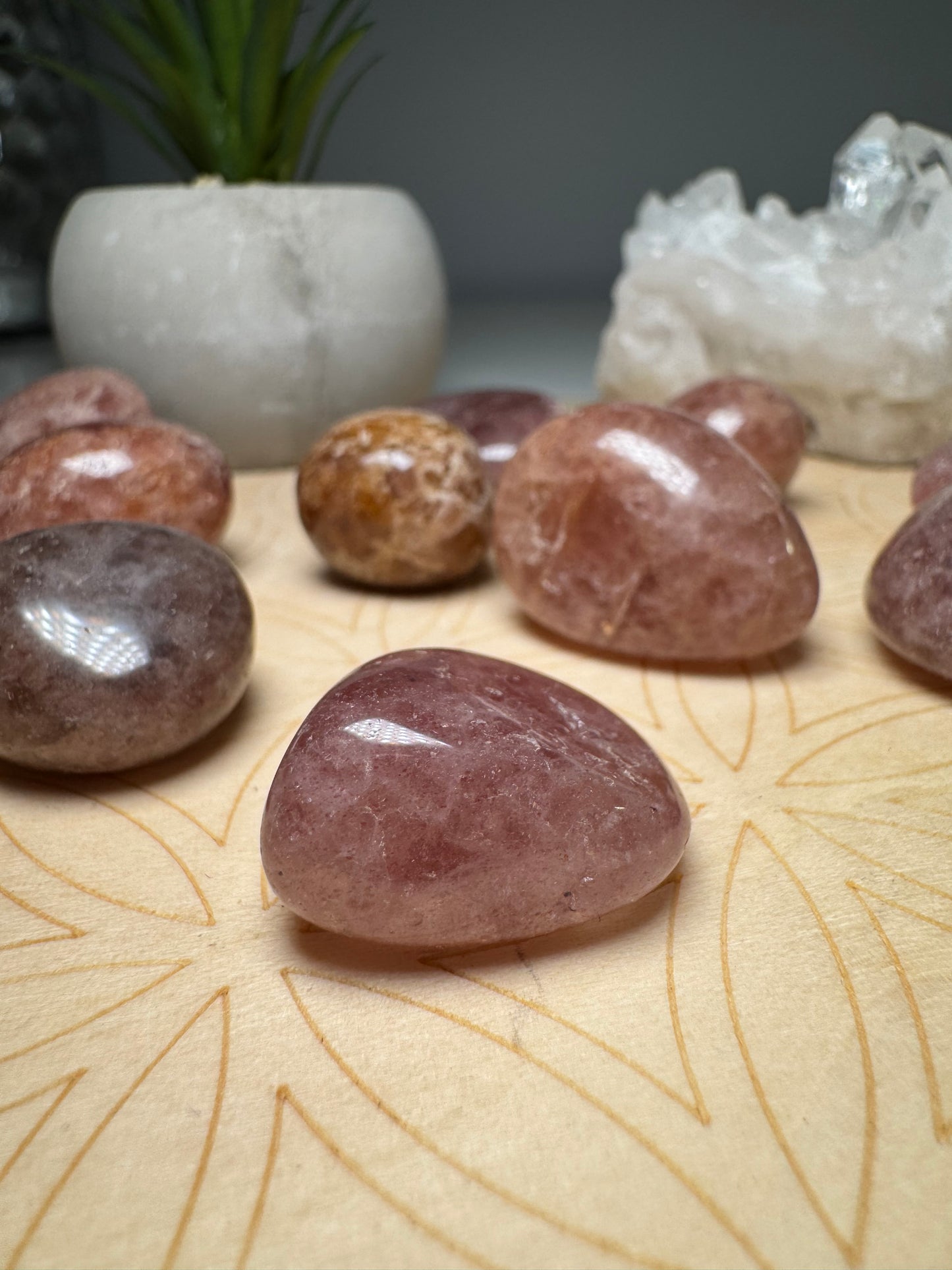 Quartz fraise | Pierre roulée