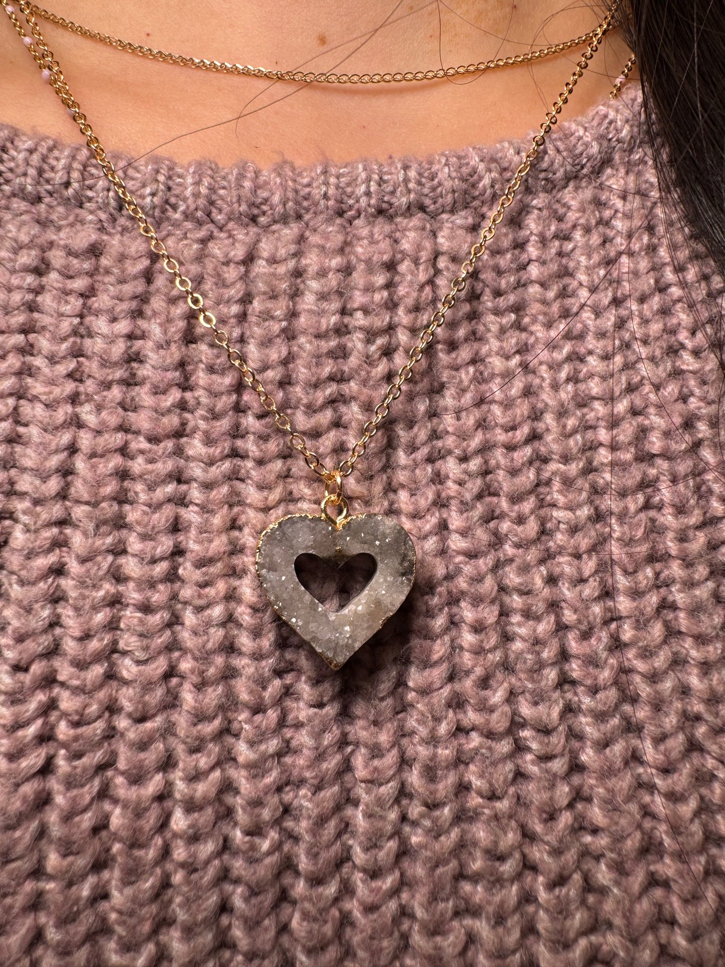 Agate Druzy | Collier
