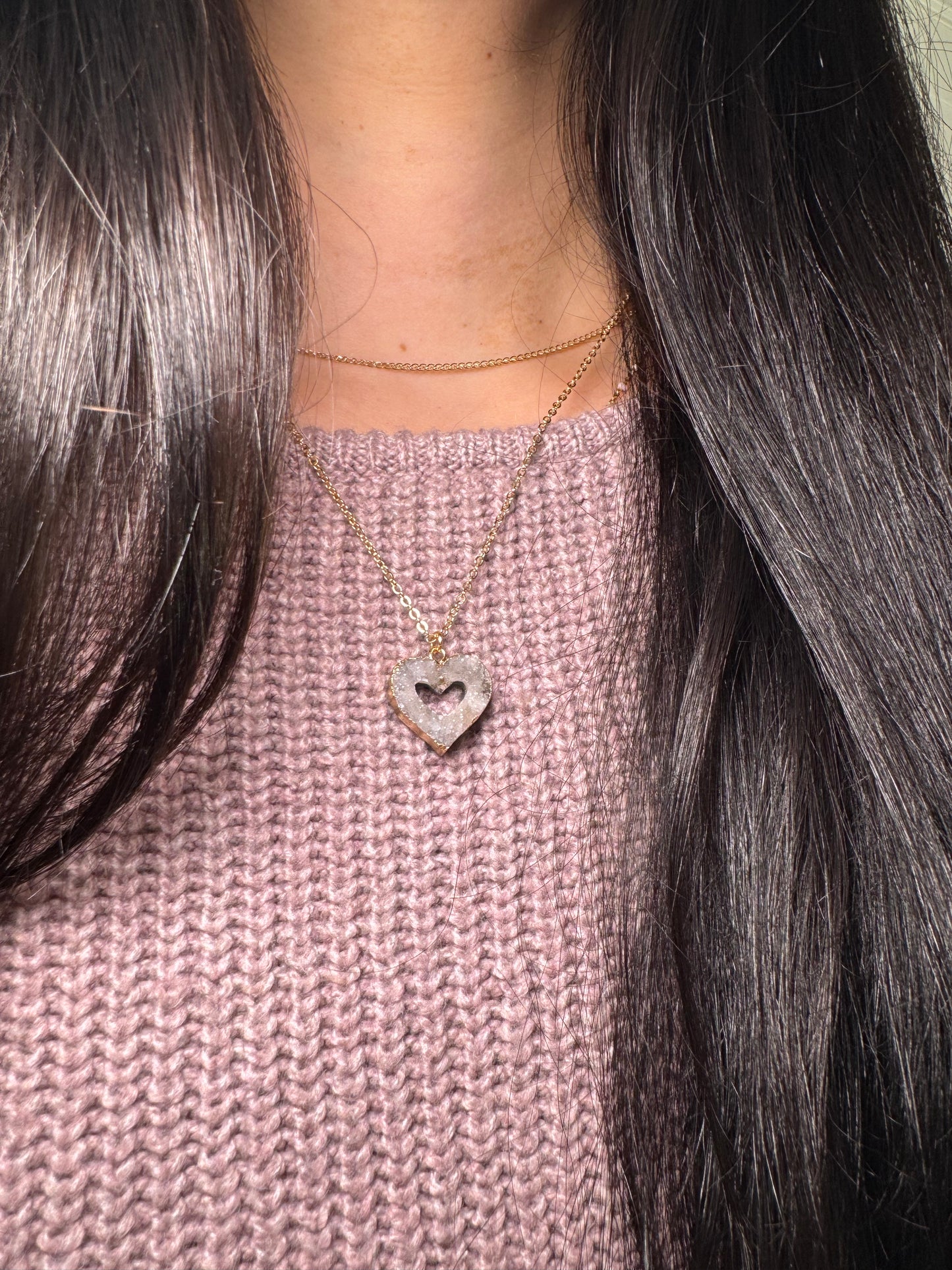Agate Druzy | Collier