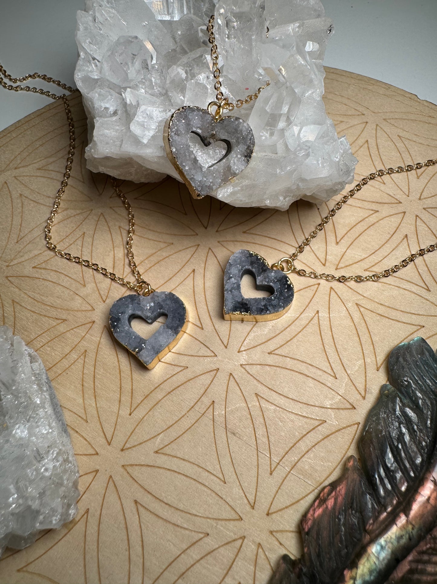 Agate Druzy | Collier