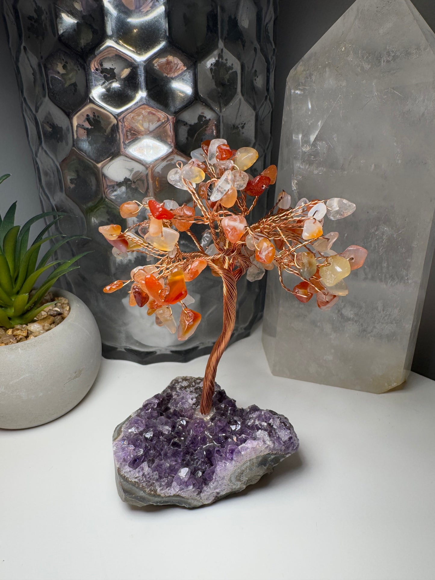 Cornaline & Améthyste | Arbre