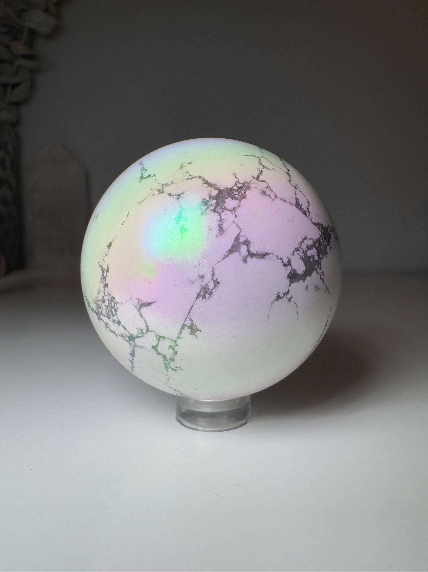 Howlite Aura | Sphère