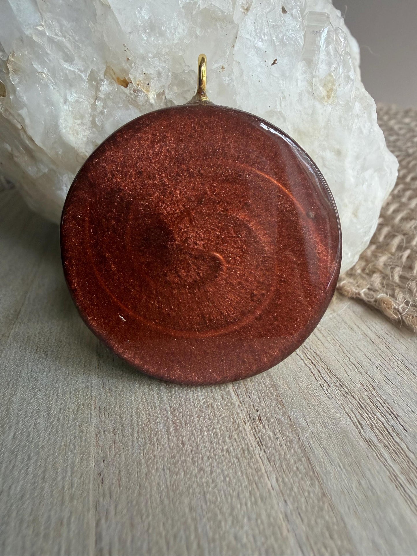 Orgonite - 4 cm - Soleil Intérieur - Confiance – Abondance – Énergie rayonnante
