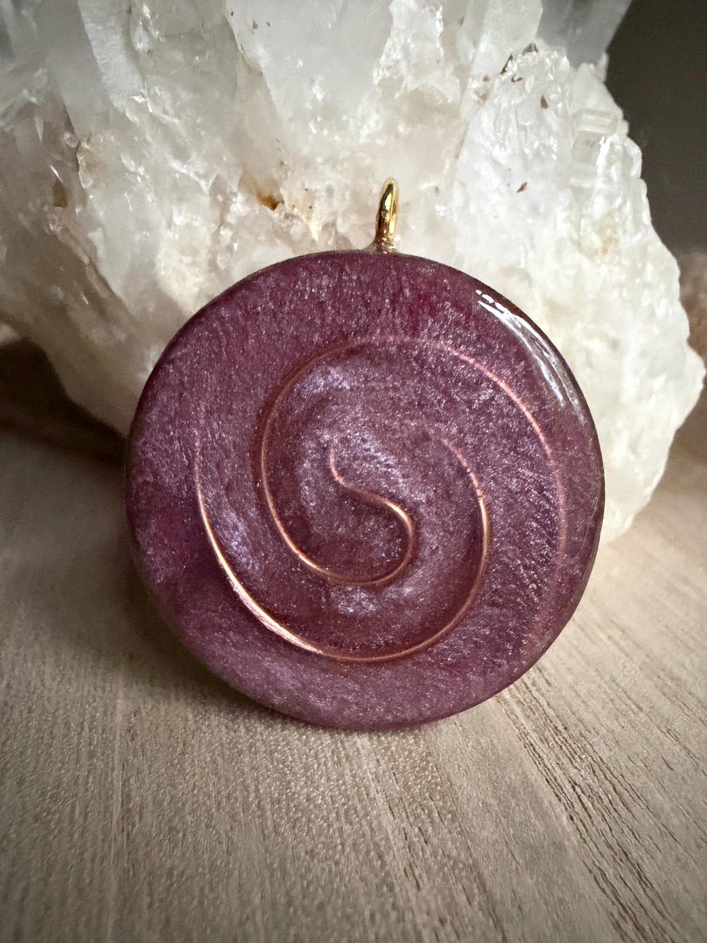Orgonite - 4 cm - Guérison du coeur - Amour – Douceur – Guérison émotionnelle - Heart Healing Love – Gentleness – Emotional Healing -