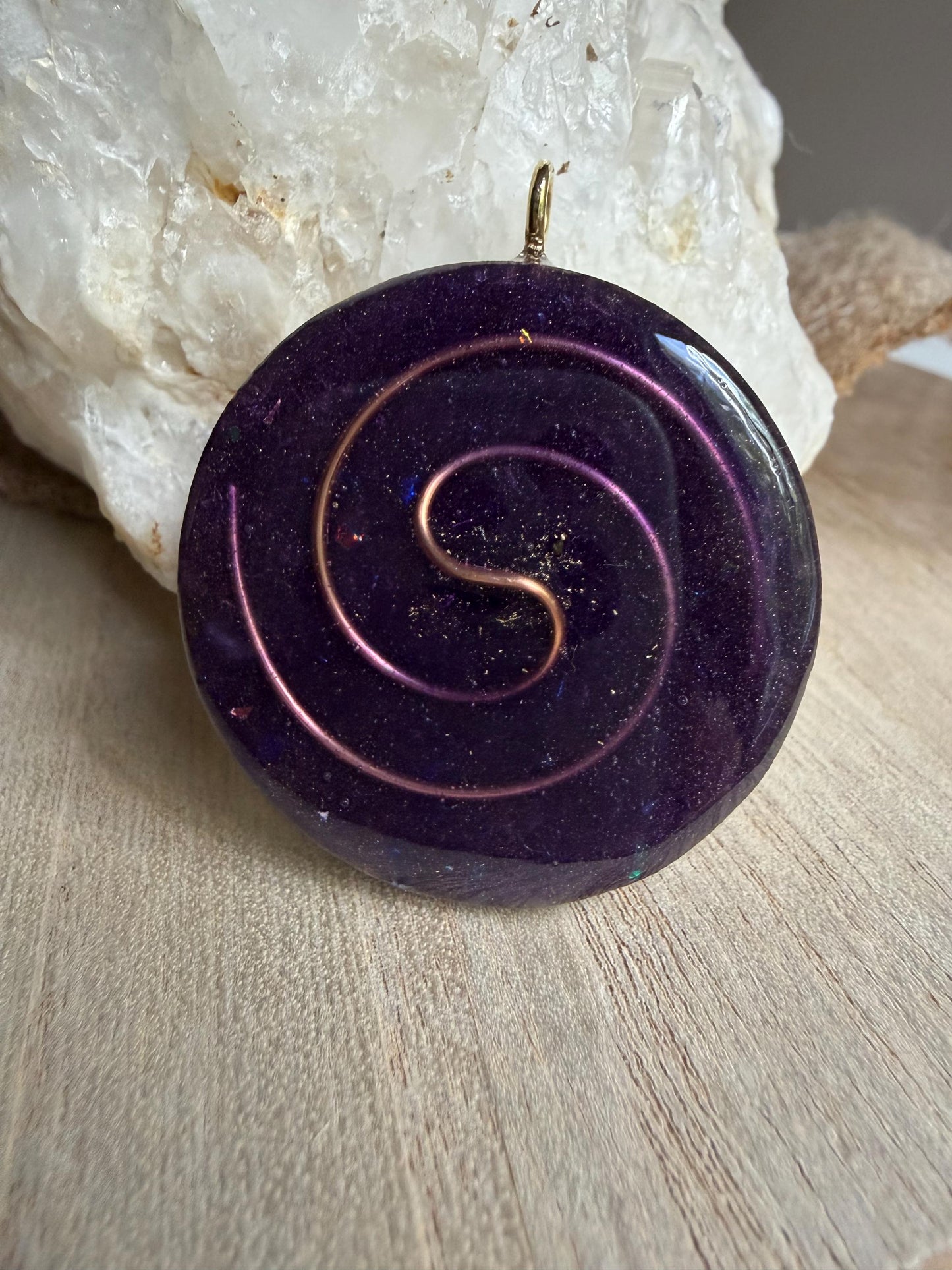 Orgonite - 4 cm - Protection spirituelle - Élévation – Ancrage – Sécurité énergétique