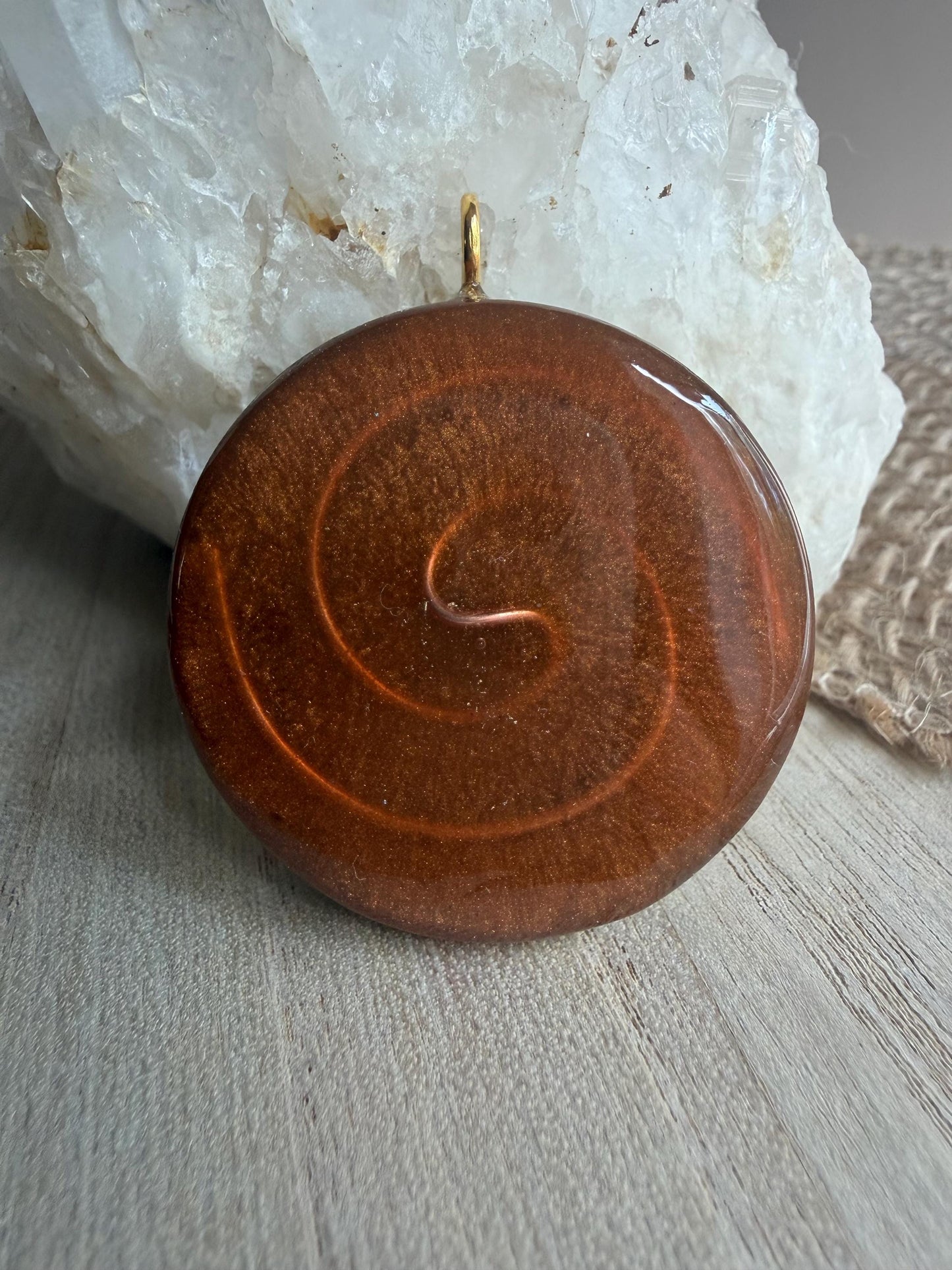 Orgonite 4 cm - Chakra Sacré - Créativité – Vitalité – Confiance – Joie de vivre