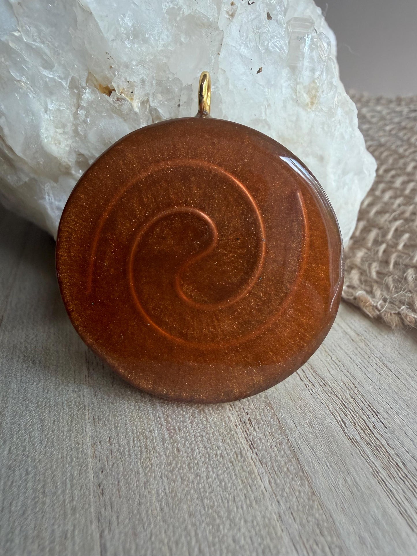 Orgonite 4 cm - Chakra Sacré - Créativité – Vitalité – Confiance – Joie de vivre