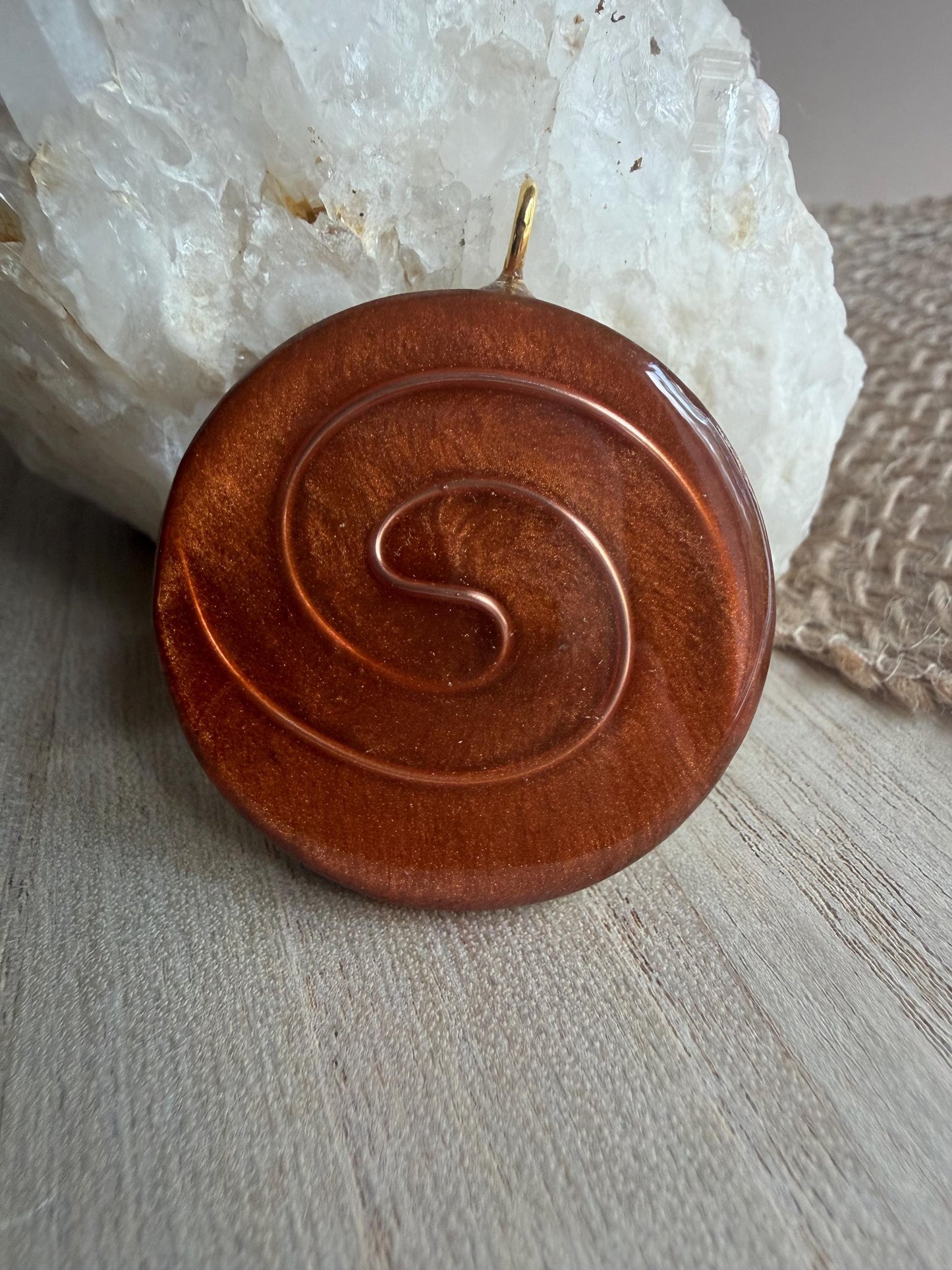 Orgonite 4 cm - Chakra Sacré - Créativité – Vitalité – Confiance – Joie de vivre