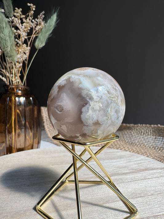 Agate Fleur - Sphère