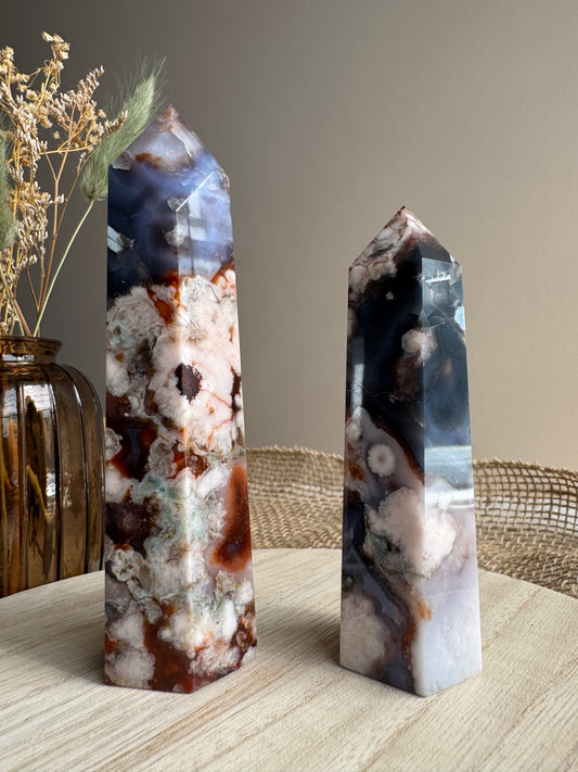 Agate fleur bleu | Tour