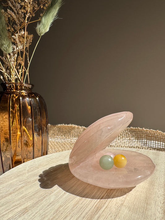 Quartz Rose - Coquillage & Perles