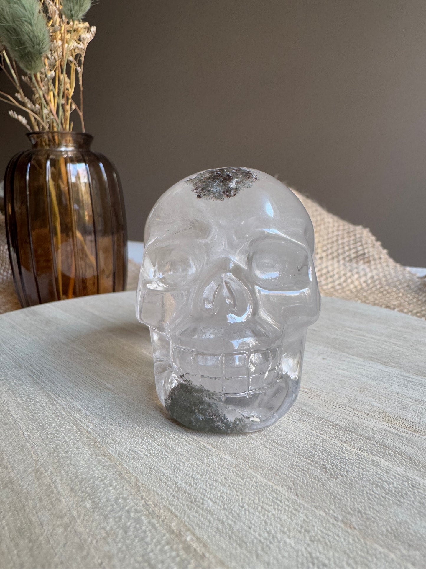 Quartz Jardin (Lodolite) - Crâne