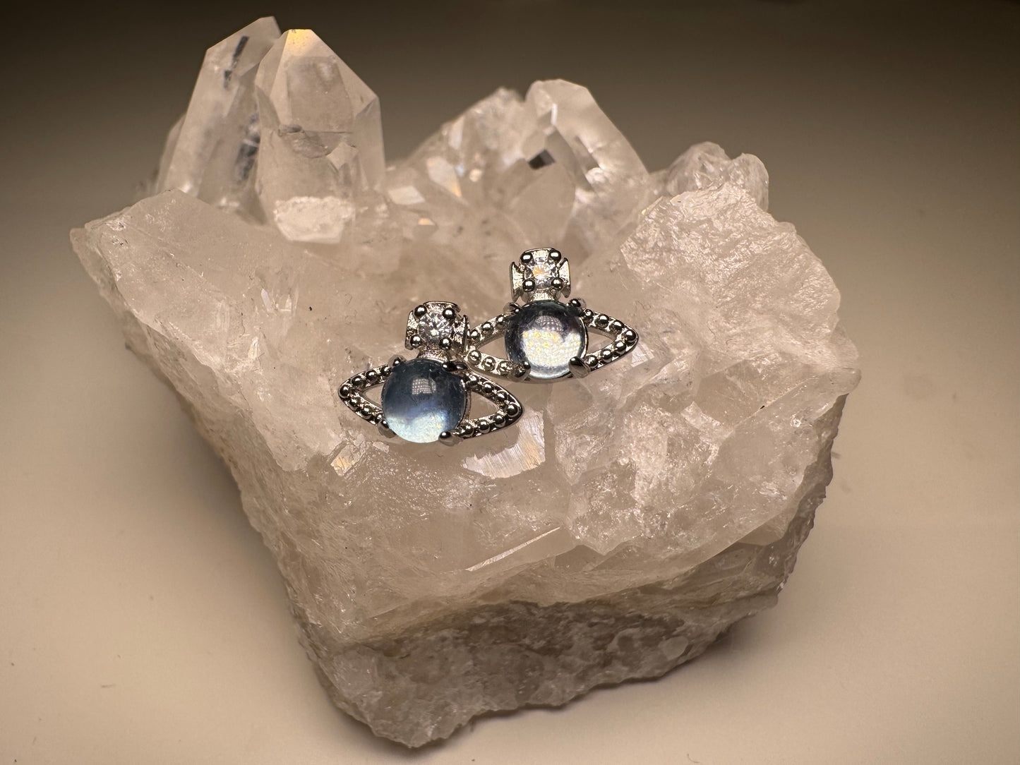 Aigue-Marine - Boucles d'Oreilles