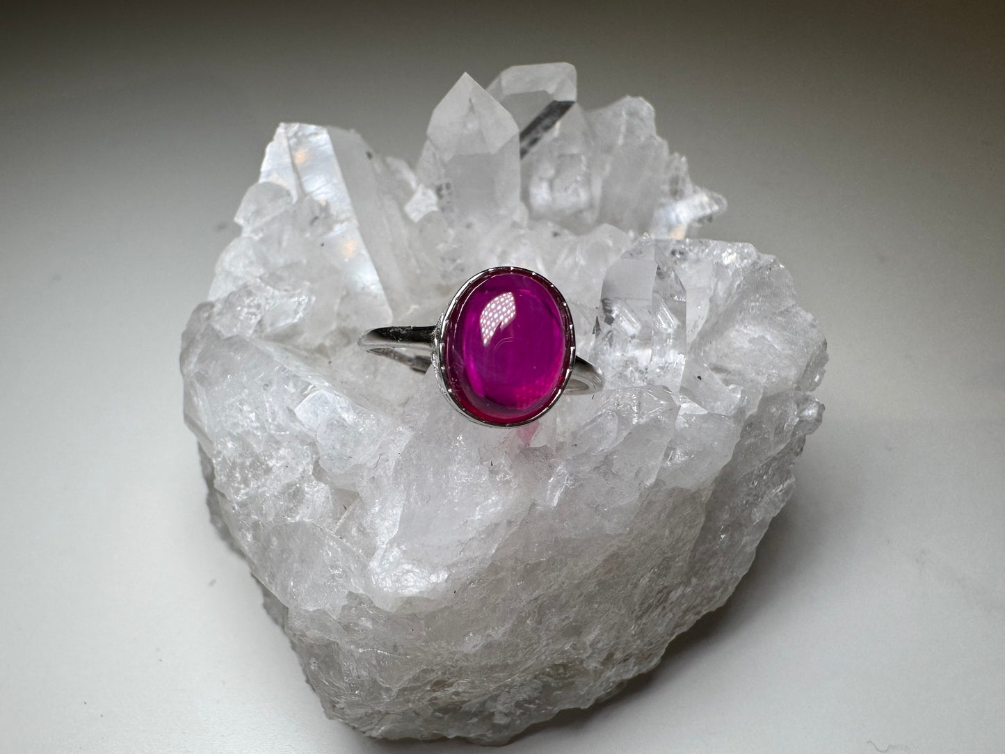 Rubis - Bague en argent