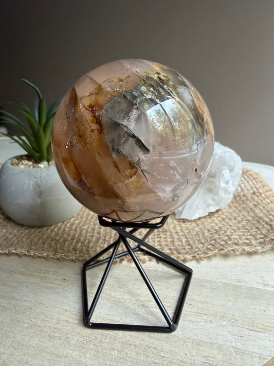 Quartz Guérisseur & Pyrite - Sphère