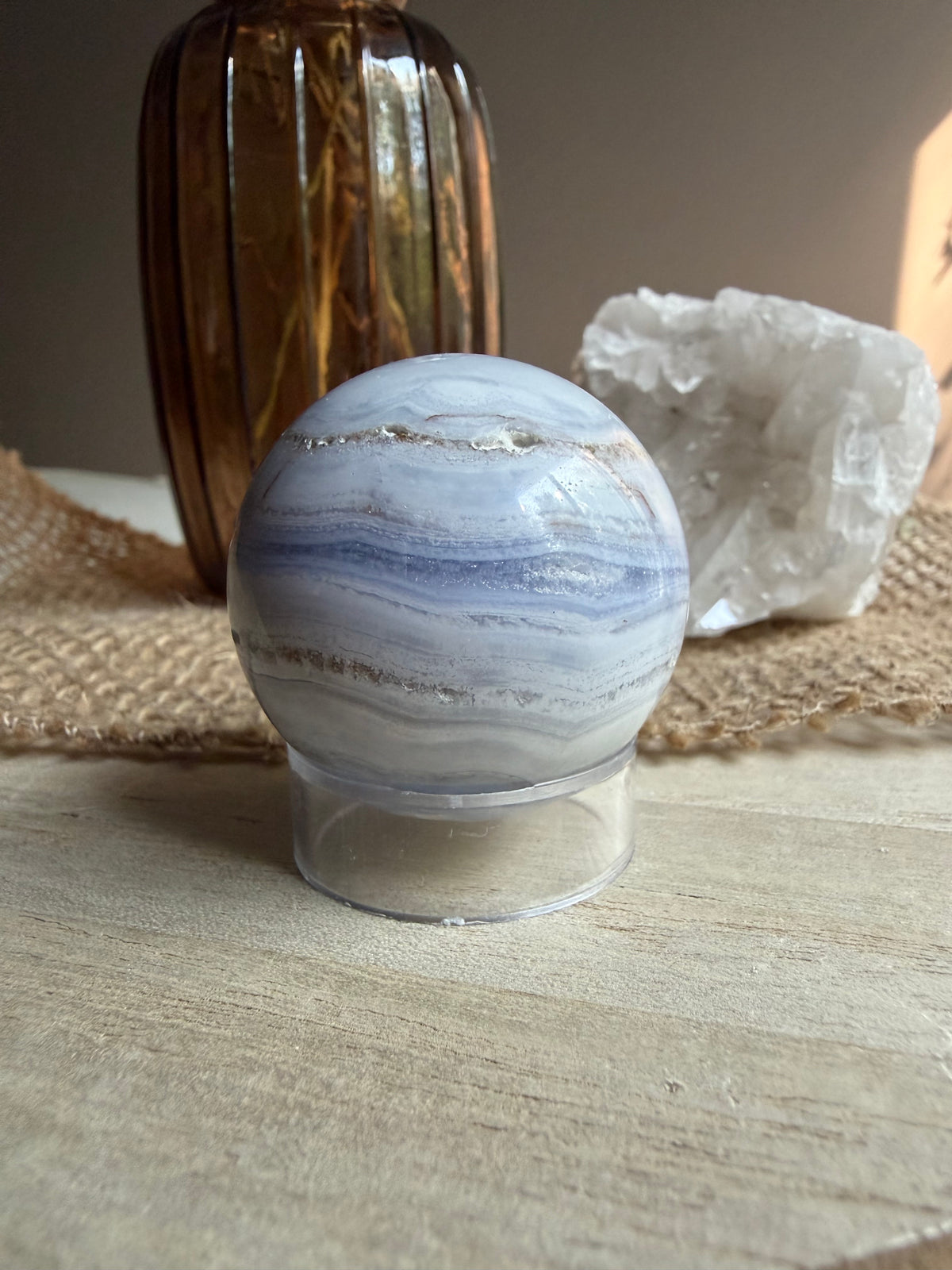 Agate Dentelle Bleue | Sphère