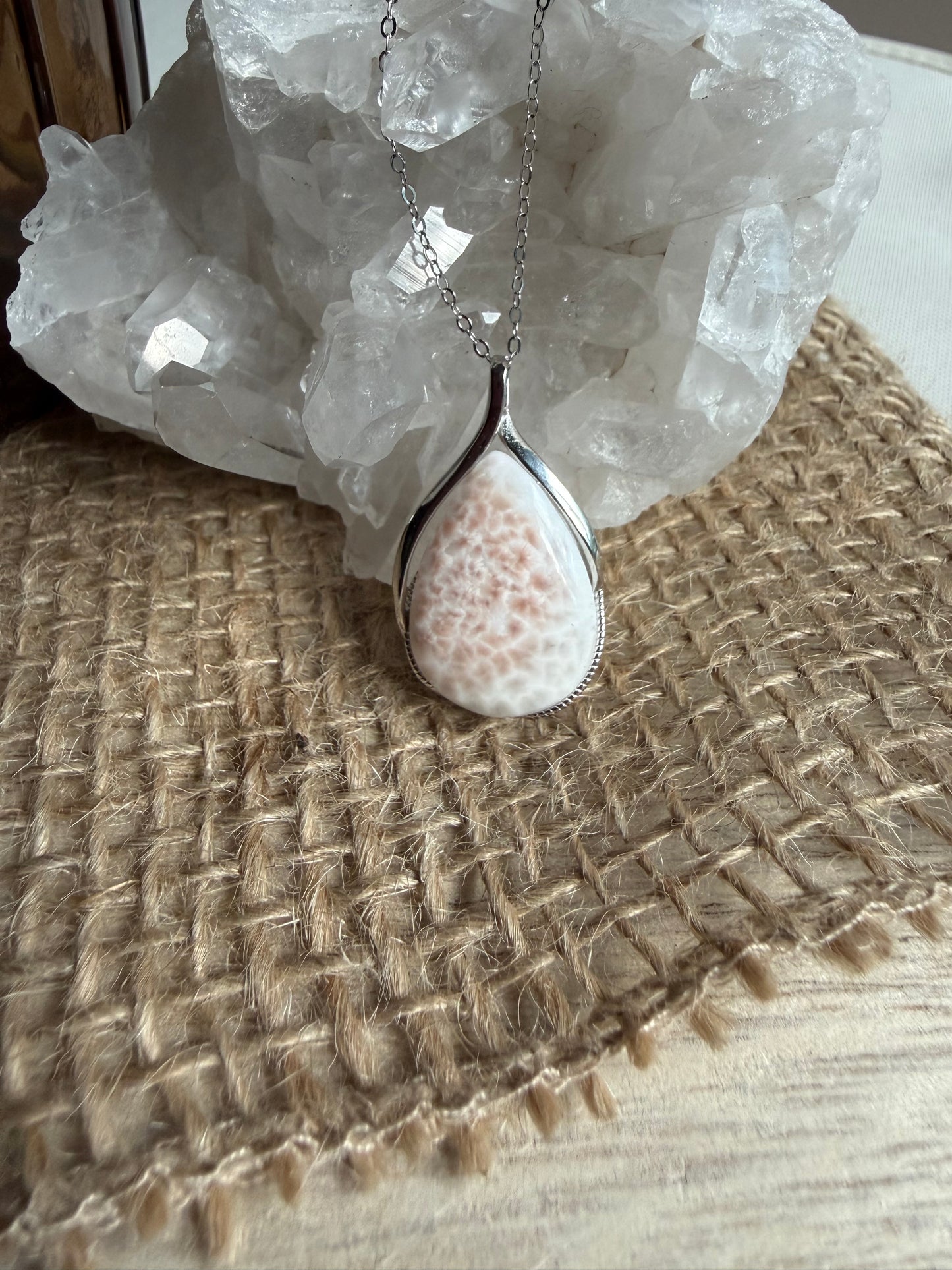 Natrolite - Collier en argent 925