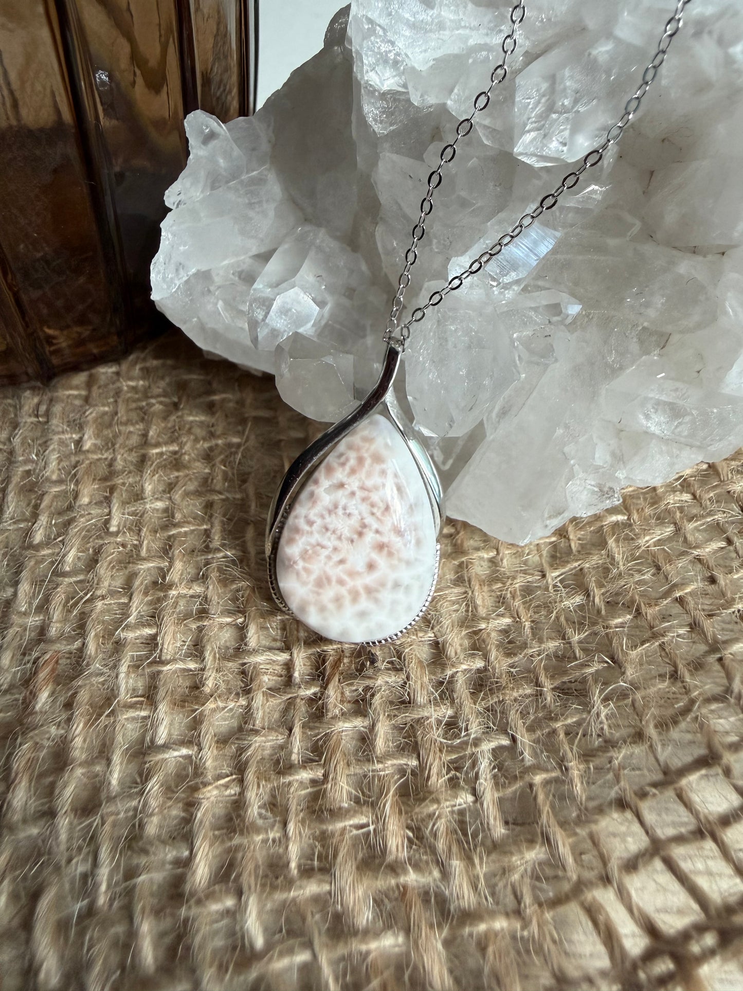 Natrolite - Collier en argent 925