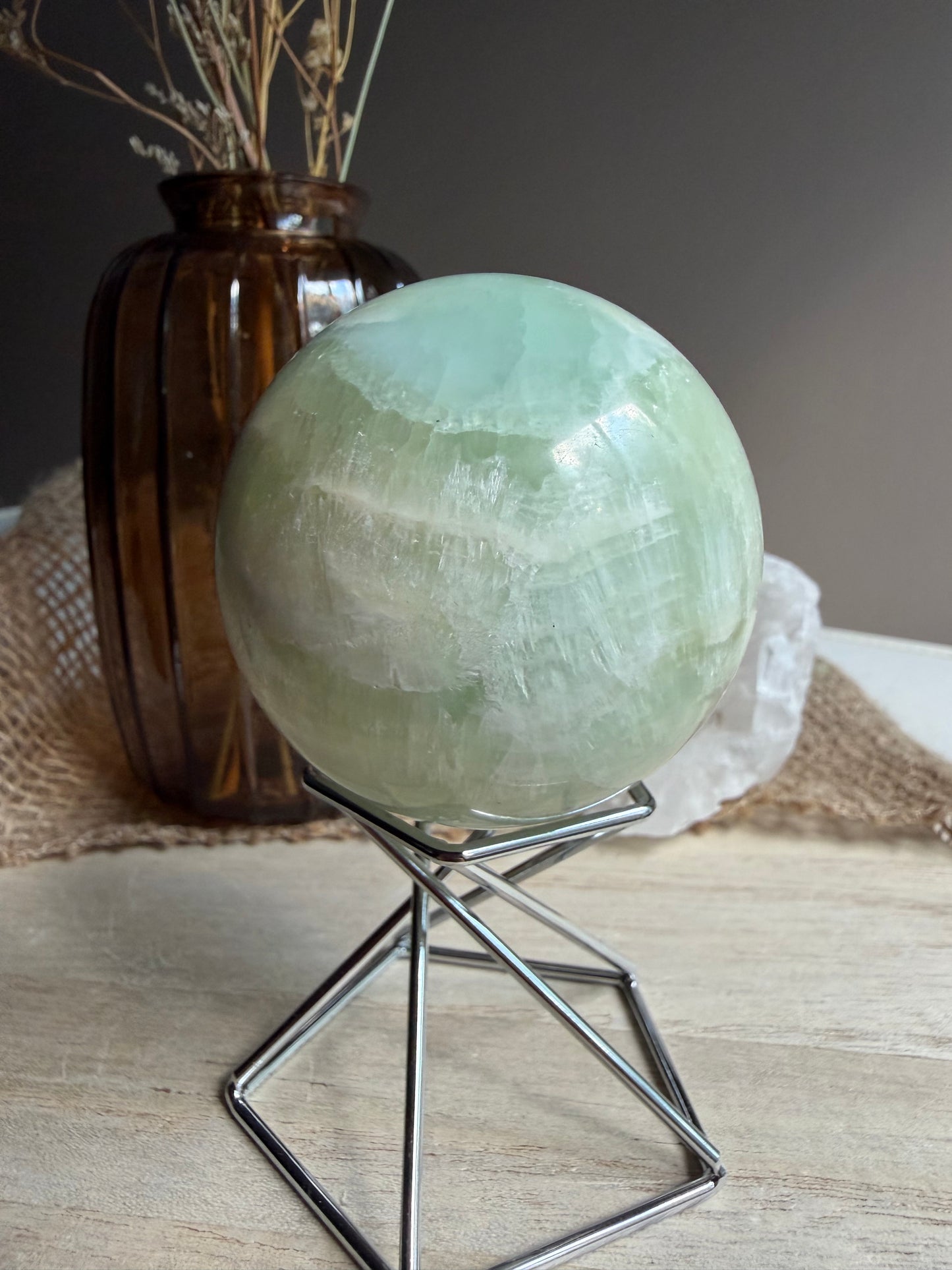 Calcite Pistache - Sphère