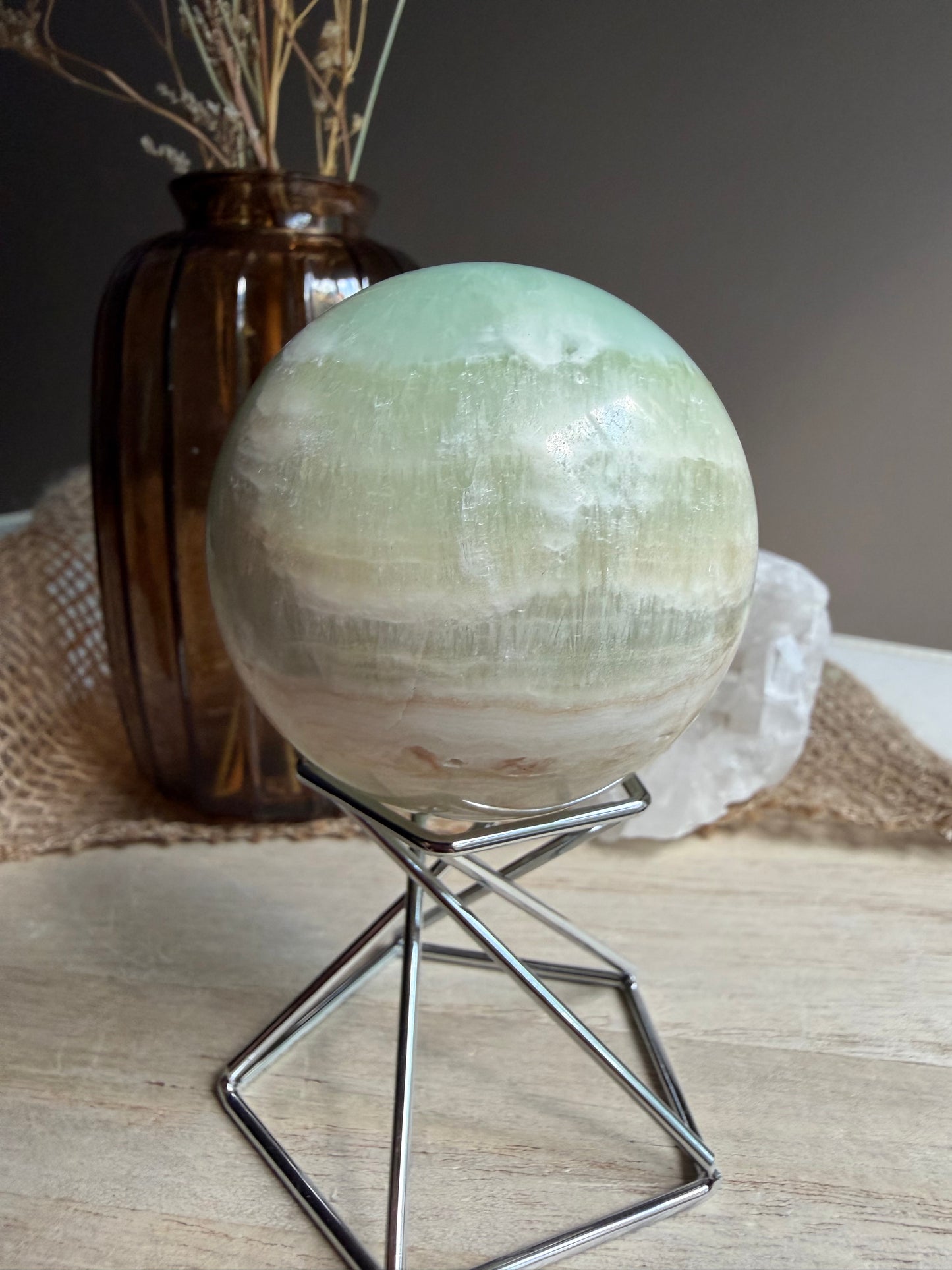 Calcite Pistache - Sphère