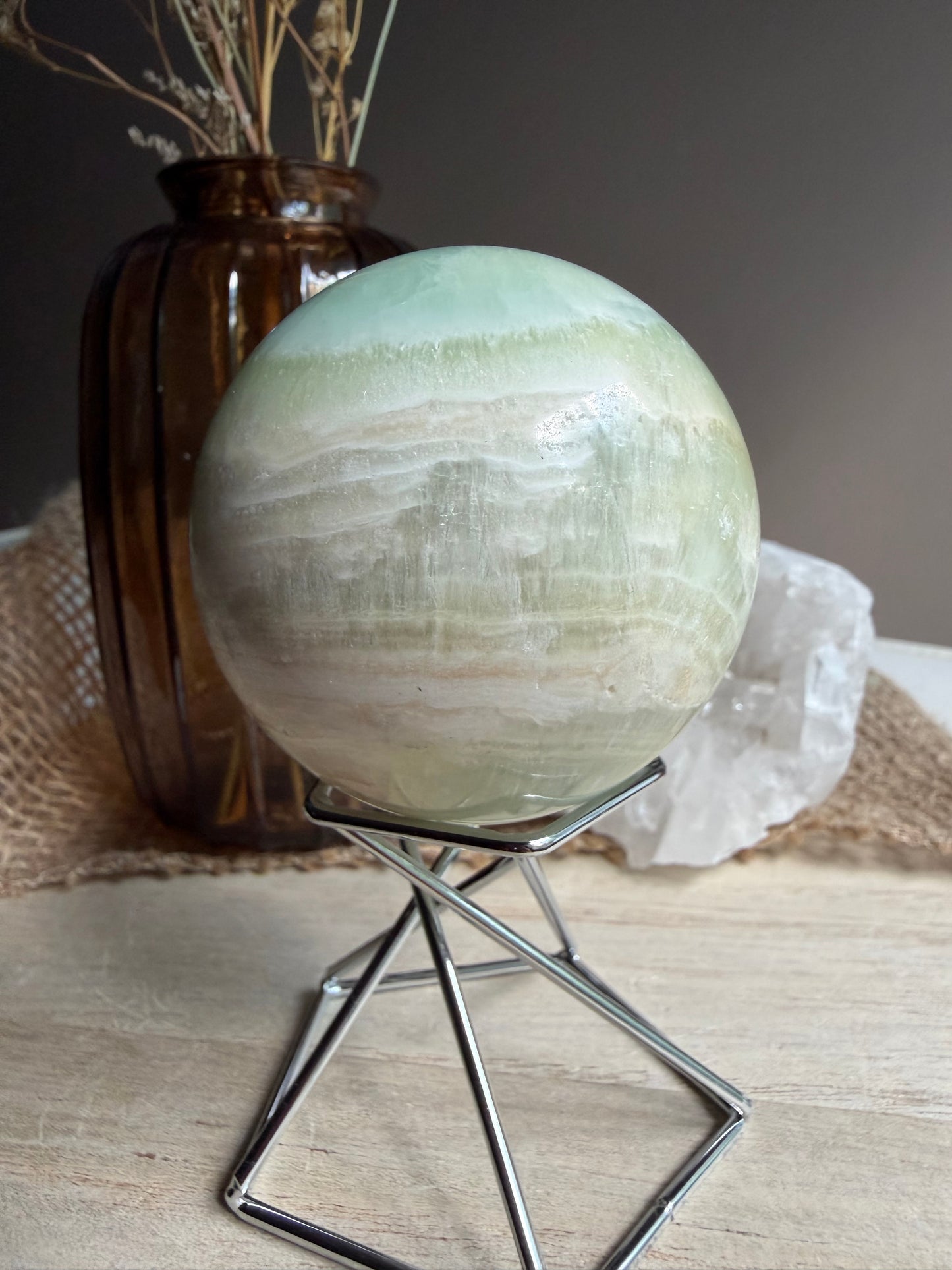 Calcite Pistache - Sphère