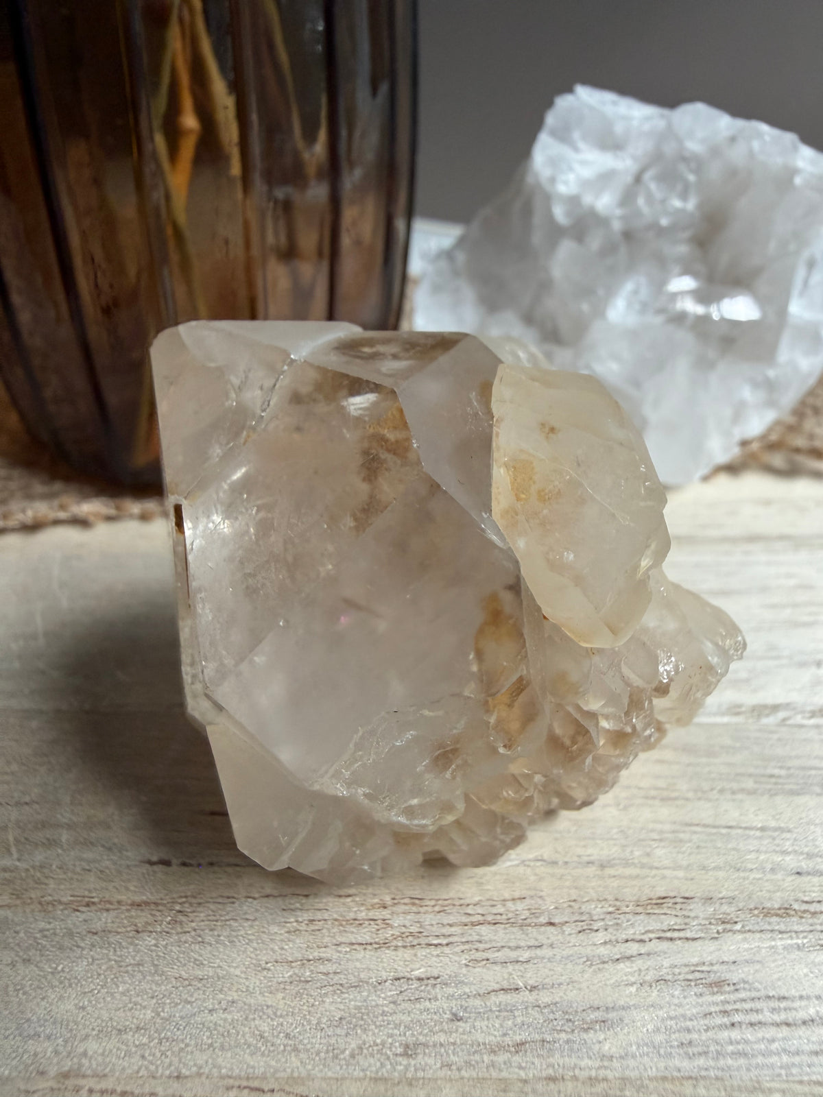 Amas de quartz clair