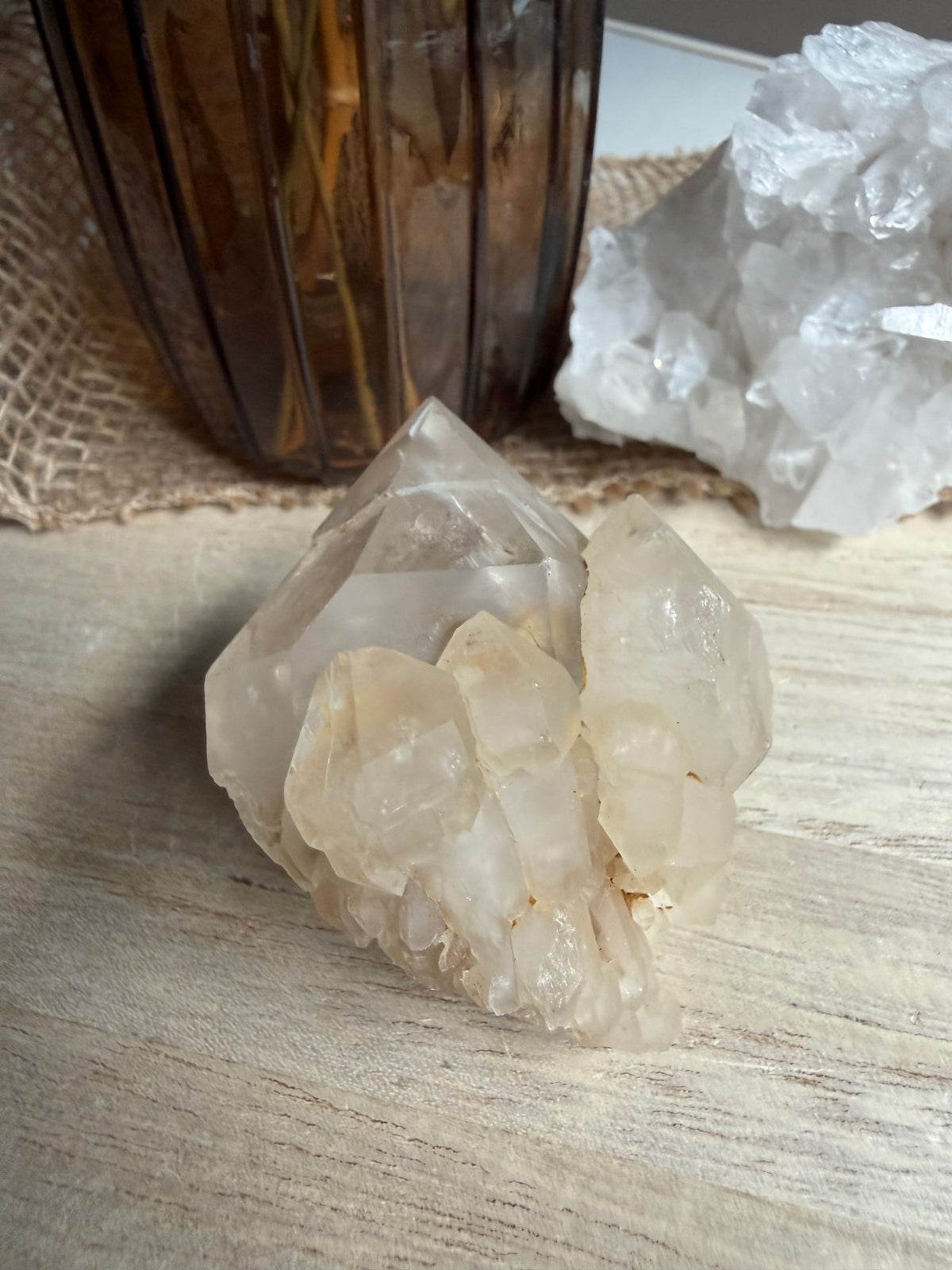 Amas de quartz clair