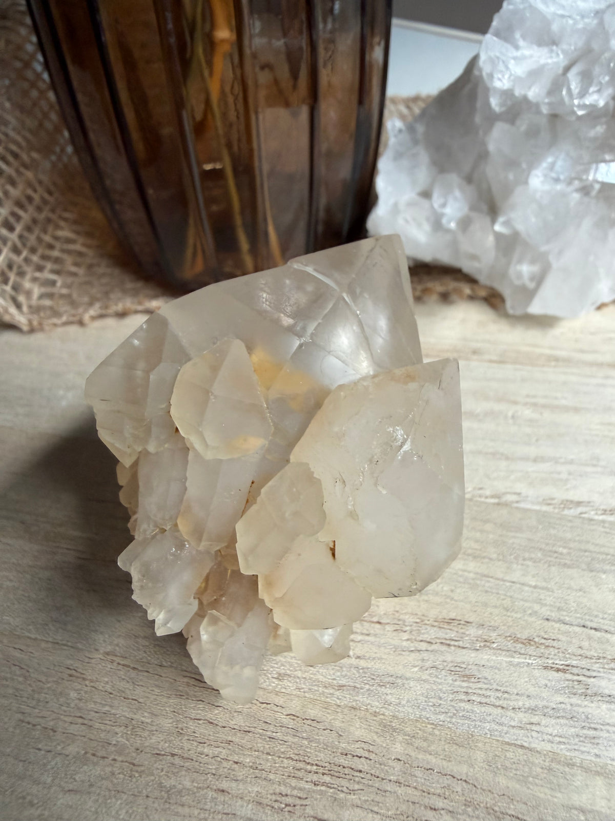 Amas de quartz clair
