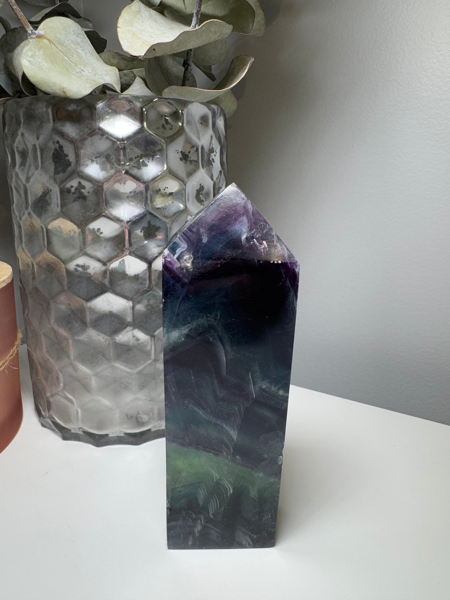 Rainbow Fluorite | Square Tower