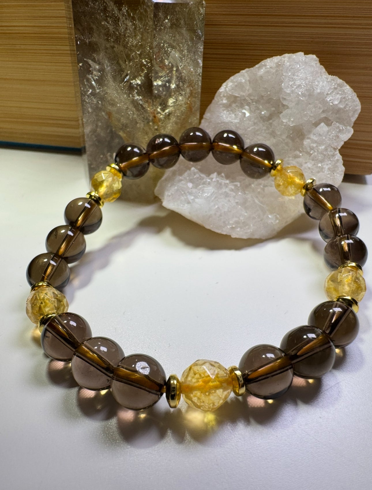 Quartz Fumé & Citrine - Bracelet