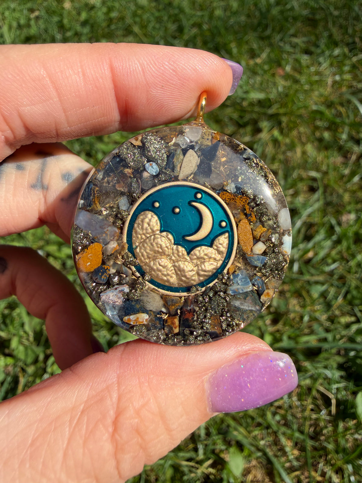 Tempête de Lumière - Orgonite 4 cm