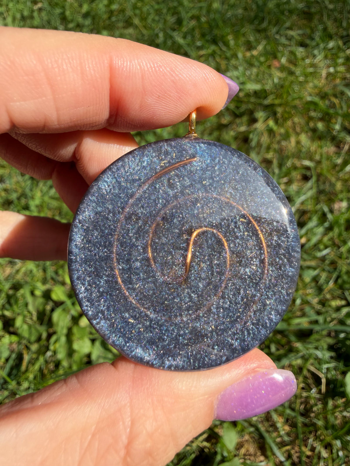 Tempête de Lumière - Orgonite 4 cm