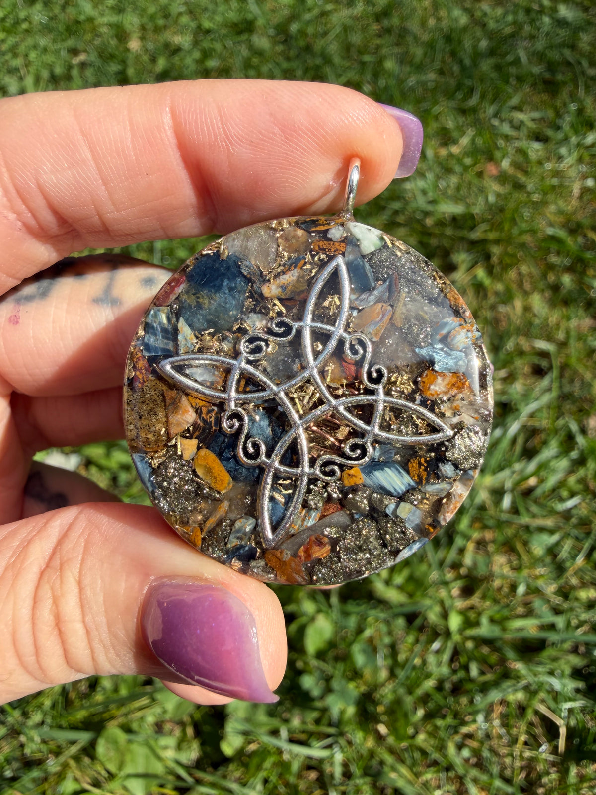 Tempête de Lumière - Orgonite 4 cm